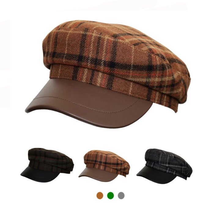 Womens Casual Cap, Captain Cap, Womens Casual Style, Blend Baker Peaked Cap Newsboy Hat
