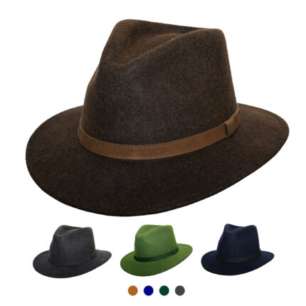 Unisex Fedora Hat – Wide Brim Wool Felt Fedora – Cowboy Country Style, Classic Wide Brim Fedora Hat Felt Panama Fedora Hats