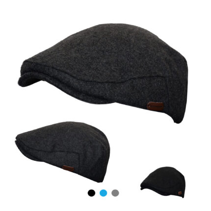 Mens Flat Hat Cap UK, Flat Caps for Men UK, Men’s Flat Caps with Simple Design, Adjustable Newsboy Caps for Men, Grandad Hat