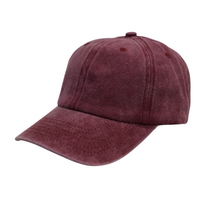 Unisex Washed Denim Style Plain  Cap, Classic Plain Adjustable Cotton Sun Cap Men Women Washed Cotton Low Profile Distressed Vintage