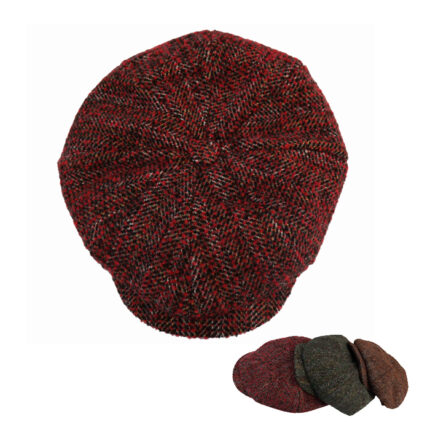 Flat Caps Peaky Herringbone Baker Men Newsboy Caps for Men Women Dark Gray Brown Newsboy Cap Gatsby Baker Boy