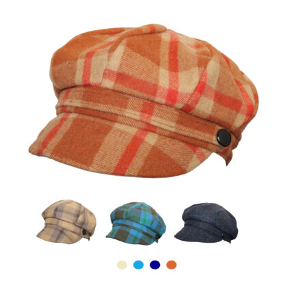 Comhats Womens Newsboy Cap Ladies Wool Peaked Hats Baker Boy Cabbie Cap Winter Autumn Hats Corduroy Baker Boy Hat Fiddler Cap