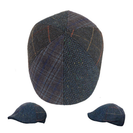 Wool 6-Panel Barney Duckbill Cap Premium Olive British Wax 6-Panel Bernard Duckbill Waterpoof Flat Cap Unisex