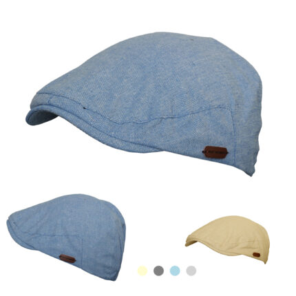 Cotton Flat Hat ,  Men Newsboy Cap Cotton Beret Hat Flat Ivy Gatsby Driving Cabbie Cap
