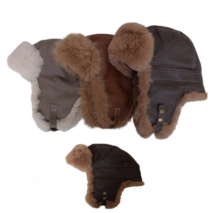 Leather Style Water Proof Comhats Winter Wool Blend rapper Hat for Men Ladies Warm Hats with Thick Soft Faux Fur Earflap Fleece Lined Hats for UK Cold Weather | Super Warm