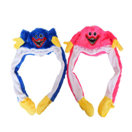 Kid's Winter Howleen  Funny Cute Plush Animal Winter Hat with Pom Pom Ends Earflap Cap For Adult Kids