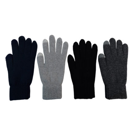 Plain Multi Color Unisex Touch Screen Comfort Winter Gloves - Men's Women Fleece Lined, Soft, Warm Thermal, Daily Driving, Running,  Daily work, Cycling Gloves