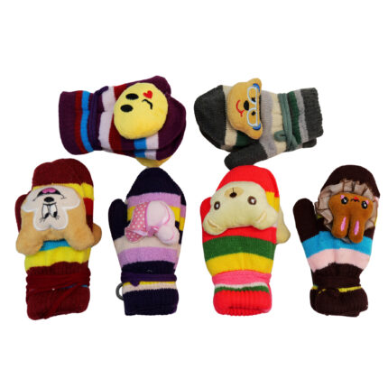 Kid's 6 Color Comfort Wind Proof Winter Gloves - Kid's Soft, Warm Leather, Daily Running , Playing ,  Daily work, Cycling Gloves