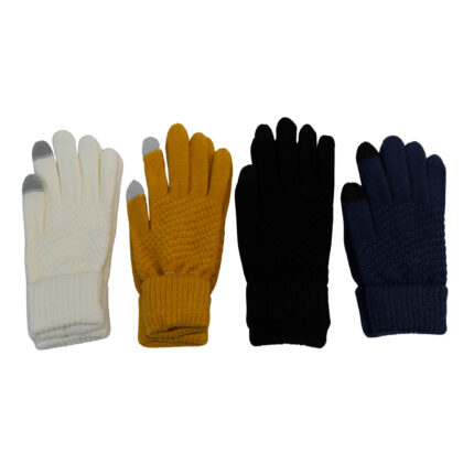 Multi-Color Unisex Touch Screen Comfort  Cozzy Winter Gloves - Men's Women Fleece Lined, Soft, Warm Thermal, Daily Driving, Running,  Daily work, Cycling Gloves