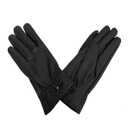 Women Winter Gloves -Attached Buckle Leather Style, Soft, Warm Thermal, Water Proof Winter Warm Thick Fluffy inside Gloves - Daily Driving, Running, Cycling Gloves