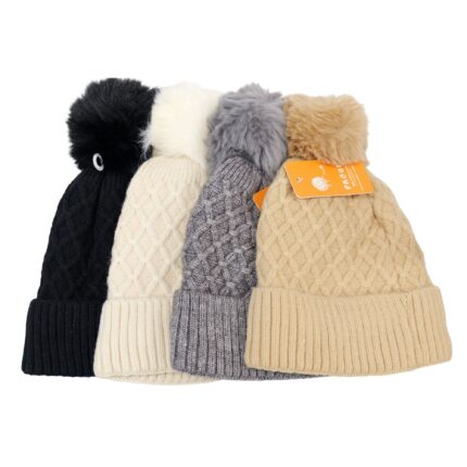 Women Plain Best Fabric  Warm winter Cap Unisex Beanie Skull Cap Long Baggy Hip-Hop Winter Hat