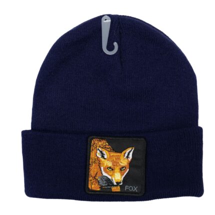 Men's Plain Fox Tag Winter Cap Unisex Beanie Skull Cap Baggy Hip-Hop Winter Hat