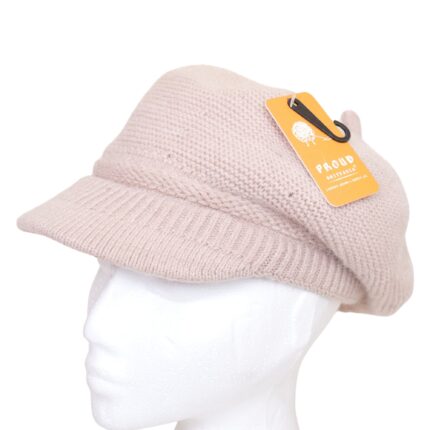 Lady Plain Winter Cap, Captain Style Winter Hat, Unisex Warm Fleece Lined Bucket, Women Faux winter hat