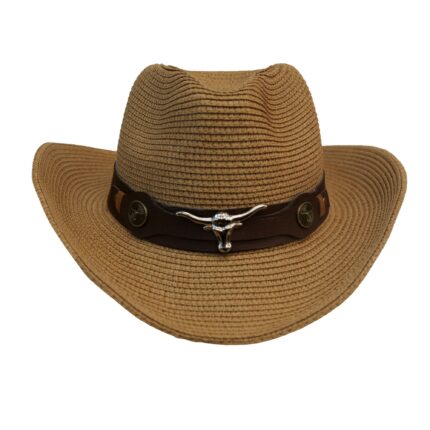 Men Cowboy Wide Brim Straw Foldable Unisex Men's Straw Beach Sun Hat Summer Travel Wide Brim