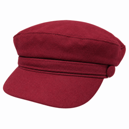 Women’s Baker Boy Captain Cap – Classic Wool Peaked Hat
