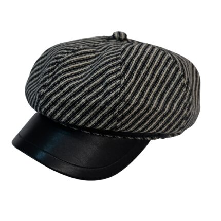 New Design  Women Captain Cap Leather Style Wool Mix 2 Colors , Casual Cap For Winter and Summer Casual Hat, Loved by Teen Girls