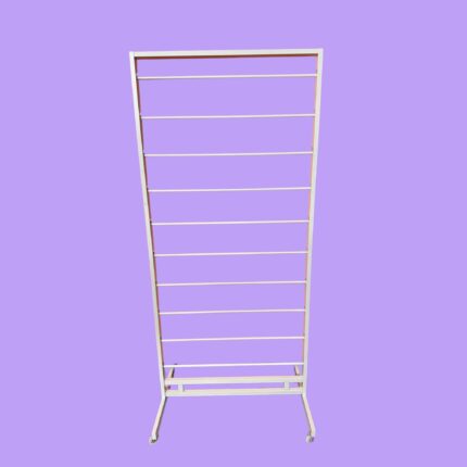 Metal Scarf, Shawl Display Stand Floor Standing with Wheel Display Rack, Belt Shawl Hijab Organizer for Boutique Display, Commercial Display Shop