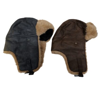 Leather Style Water Proof Comhats Winter Wool Blend rapper Hat for Men Ladies Warm Hats with Thick Soft Faux Fur Earflap Fleece Lined Hats for UK Cold Weather | Super Warm