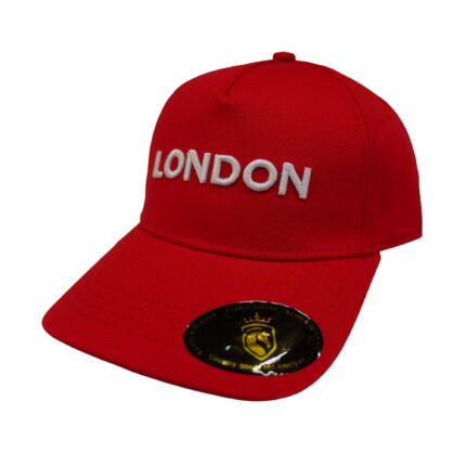 Union Jack Embroidery with London Big Text Design- London Baseball Cap for Men Women Solid colors
