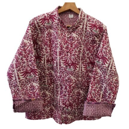 Print Jacket – Handmade Bold Velvet Coat 100% Cotton , Reversable  Indian Made -Soft and light weight